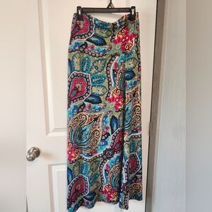 WinWin Vibrant Paisley Maxi Skirt Or Strapless Dress